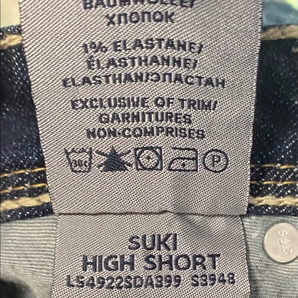 NWT Women’s SILVER SUKI HIGH SHORT Dark Wash Sz 25 - Picture 12 of 12